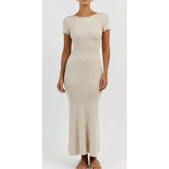 DISSH Cream Midi Dress - Picture 1 of 13